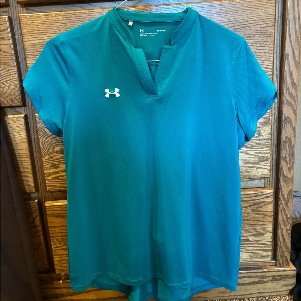 Cap sleeve under armor performance golf polo